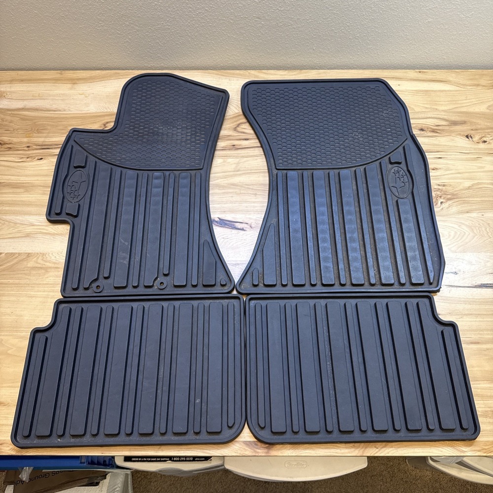 Subaru 08-14 All Weather Floor Mats Impreza Forester J501SFG200 Genuine OEM